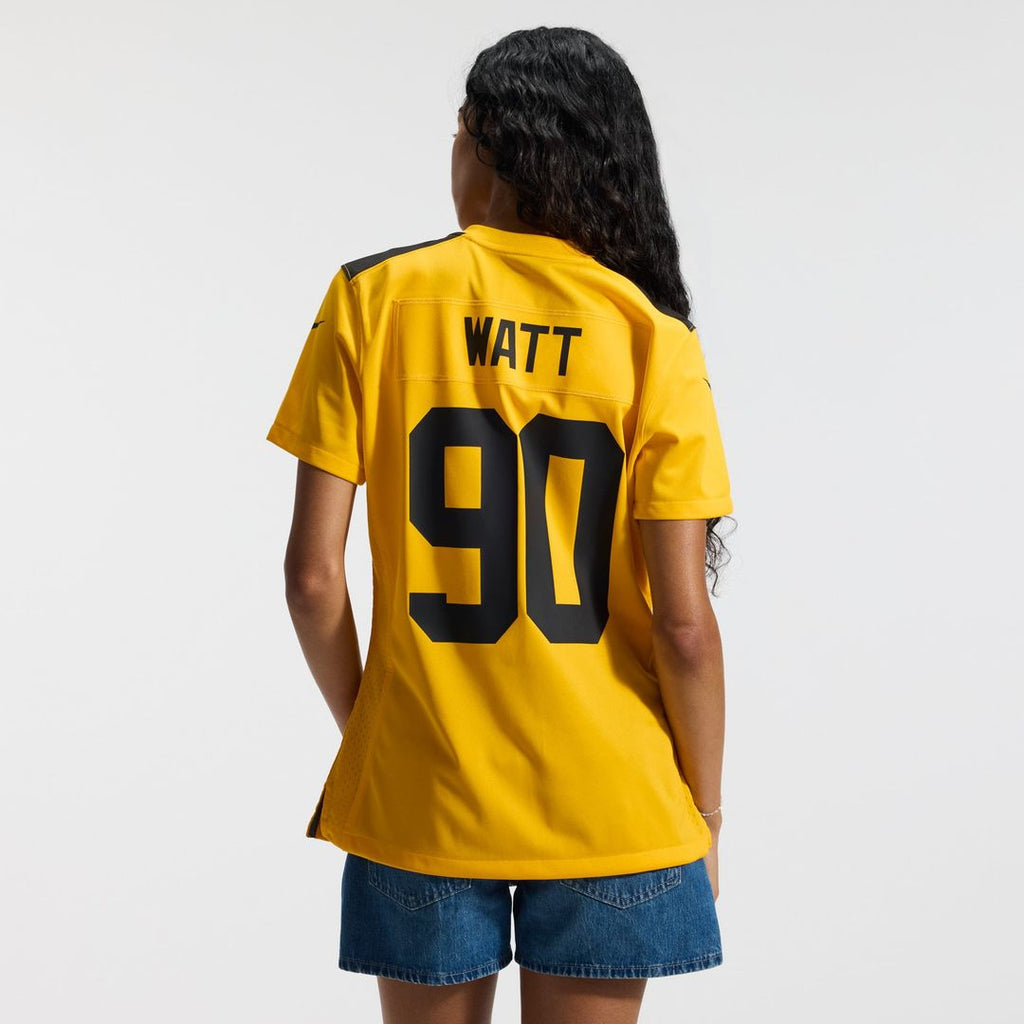 T.J. Watt Pittsburgh Steelers Women's Alternate 1933 Throwback Game Jersey - Gold