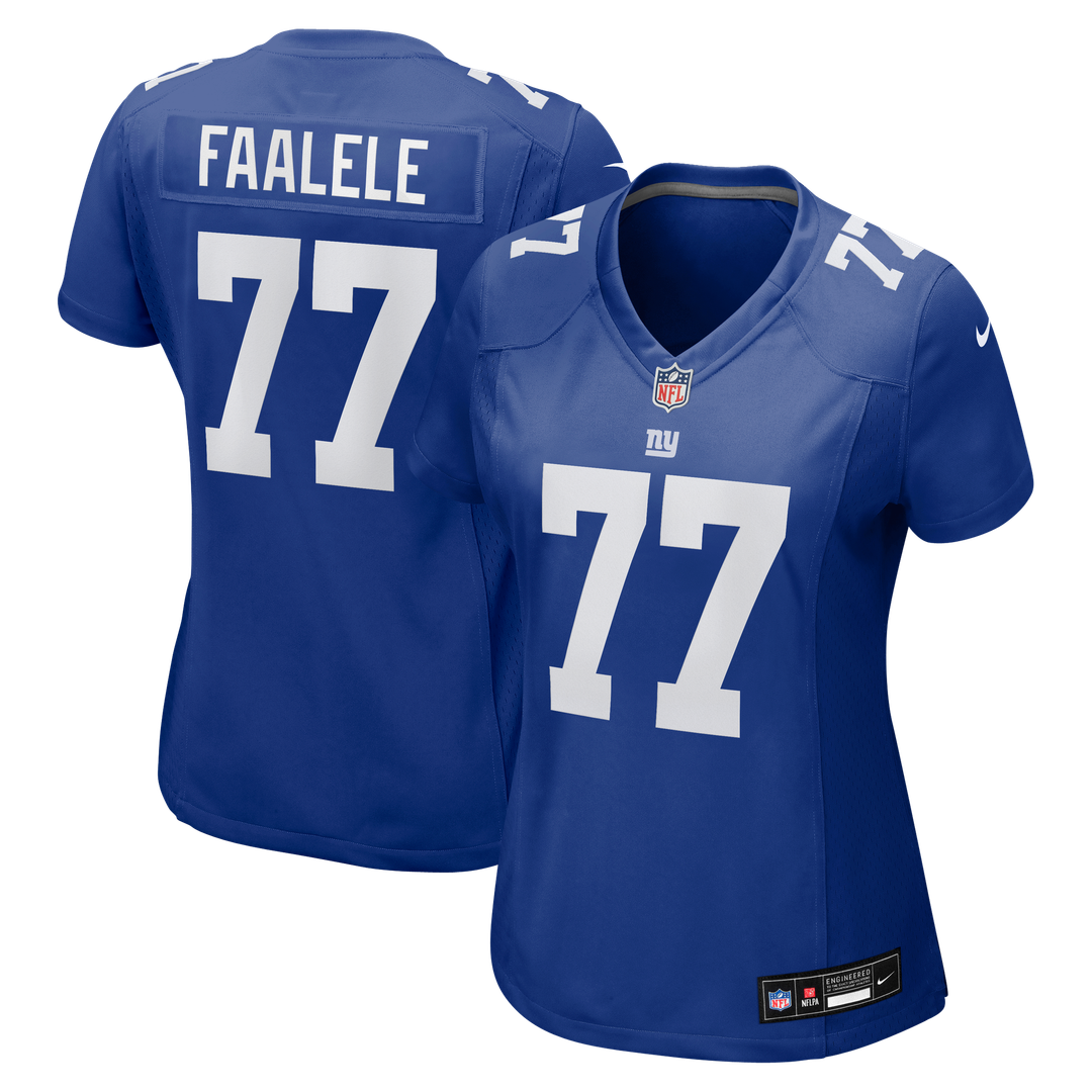 Daniel Faalele New York Giants Women's Team Game Jersey - Royal