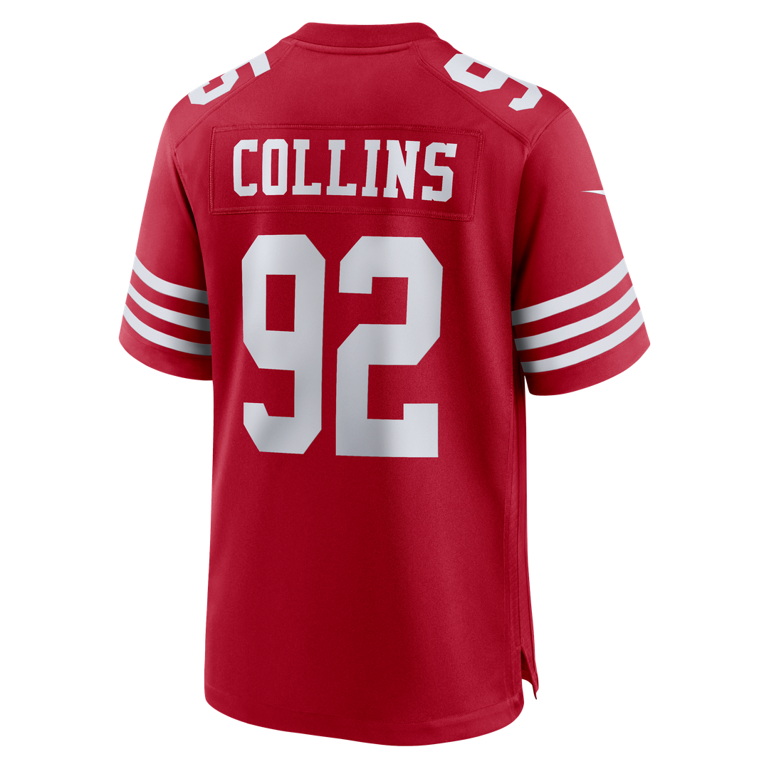 Alfred Collins San Francisco 49ers Team Game Jersey - Scarlet