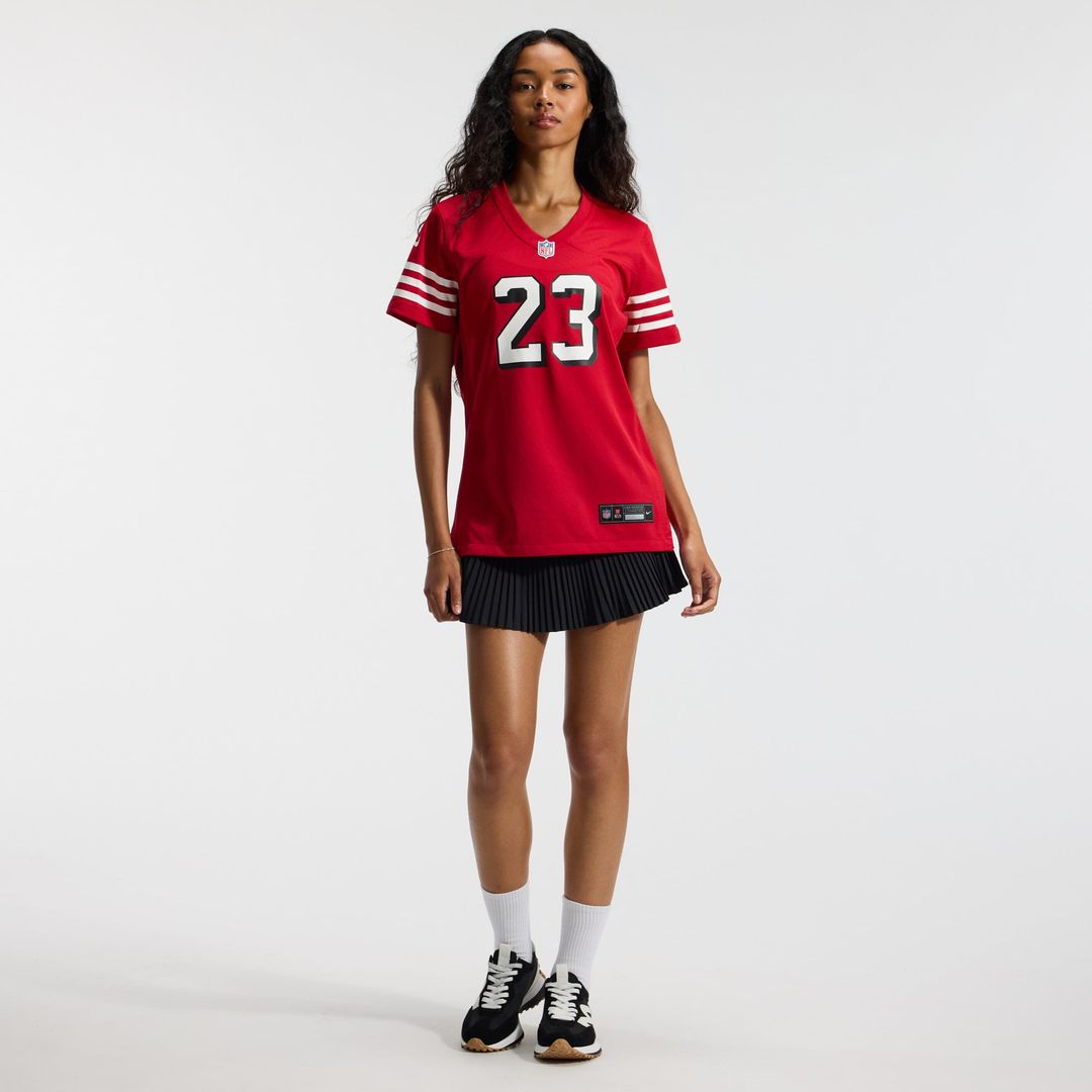 Christian McCaffrey San Francisco 49ers Women's Player Jersey - Scarlet