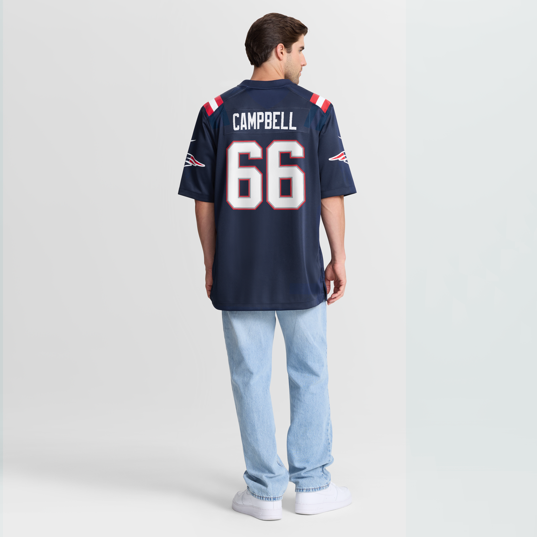 Will Campbell New England Patriots Team Game Jersey - Navy