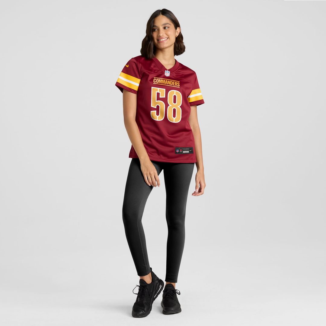 Jordan Magee Washington Commanders Women's Team Game Jersey - Burgundy
