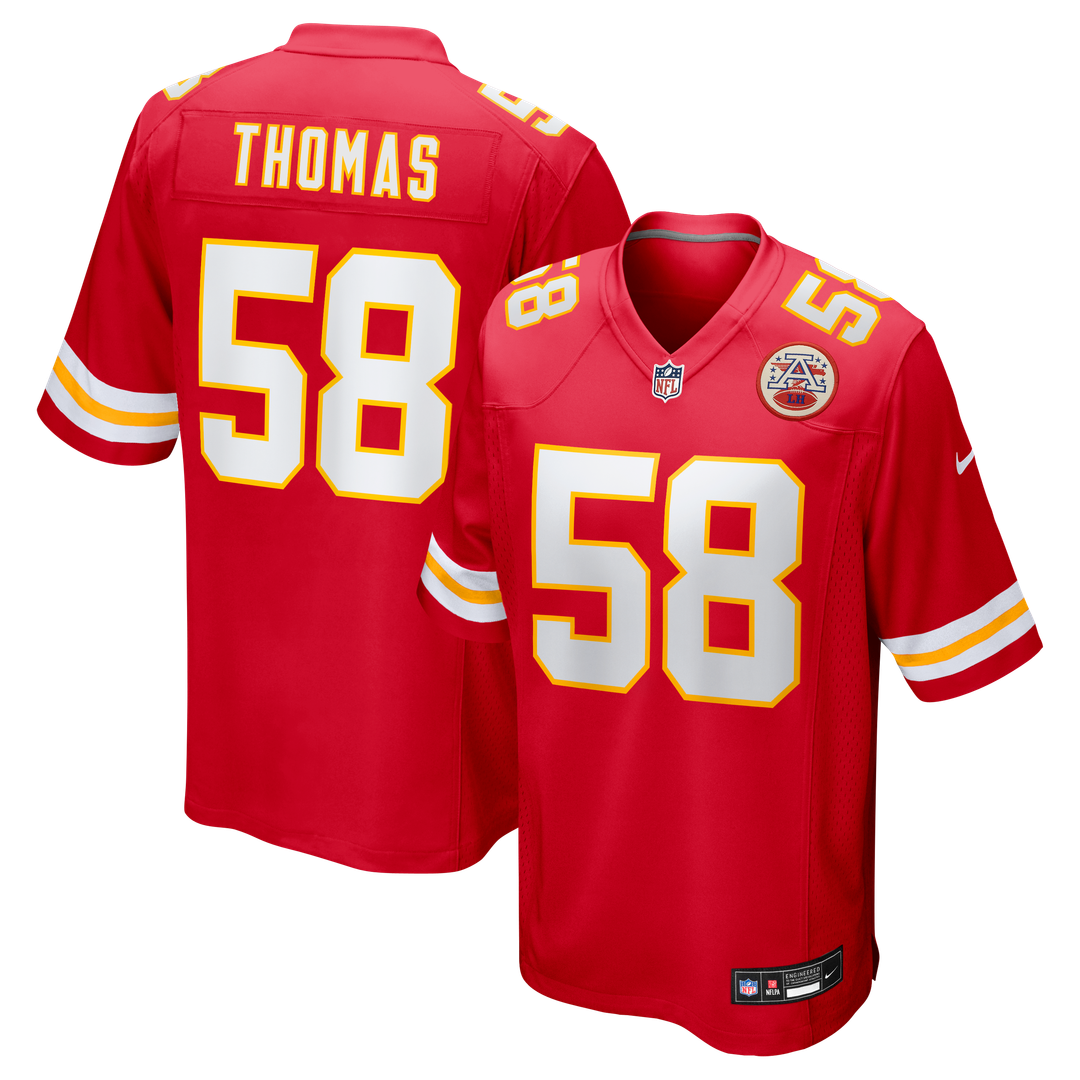 Derrick Thomas Kansas City Chiefs Game Retired Player Jersey - Red