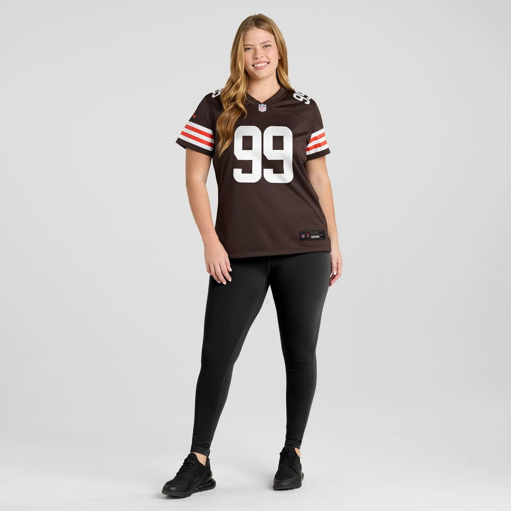 Za'Darius Smith Cleveland Browns Women's Team Game Jersey - Brown