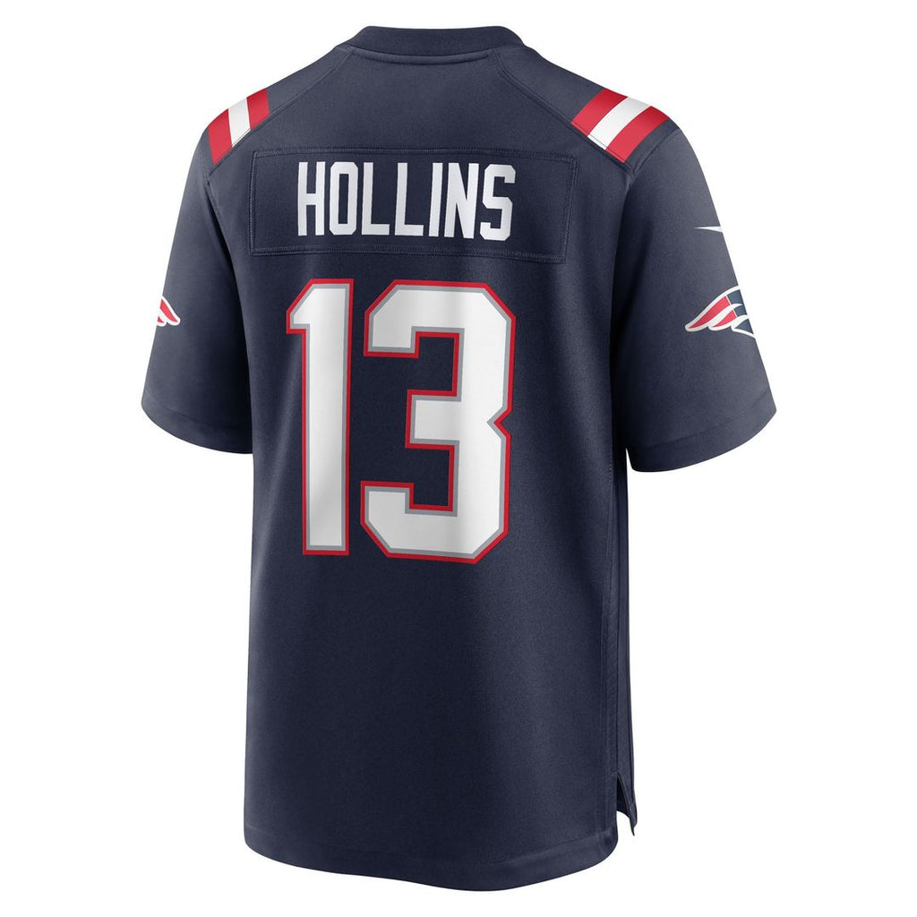 Mack Hollins New England Patriots Team Game Jersey - Navy