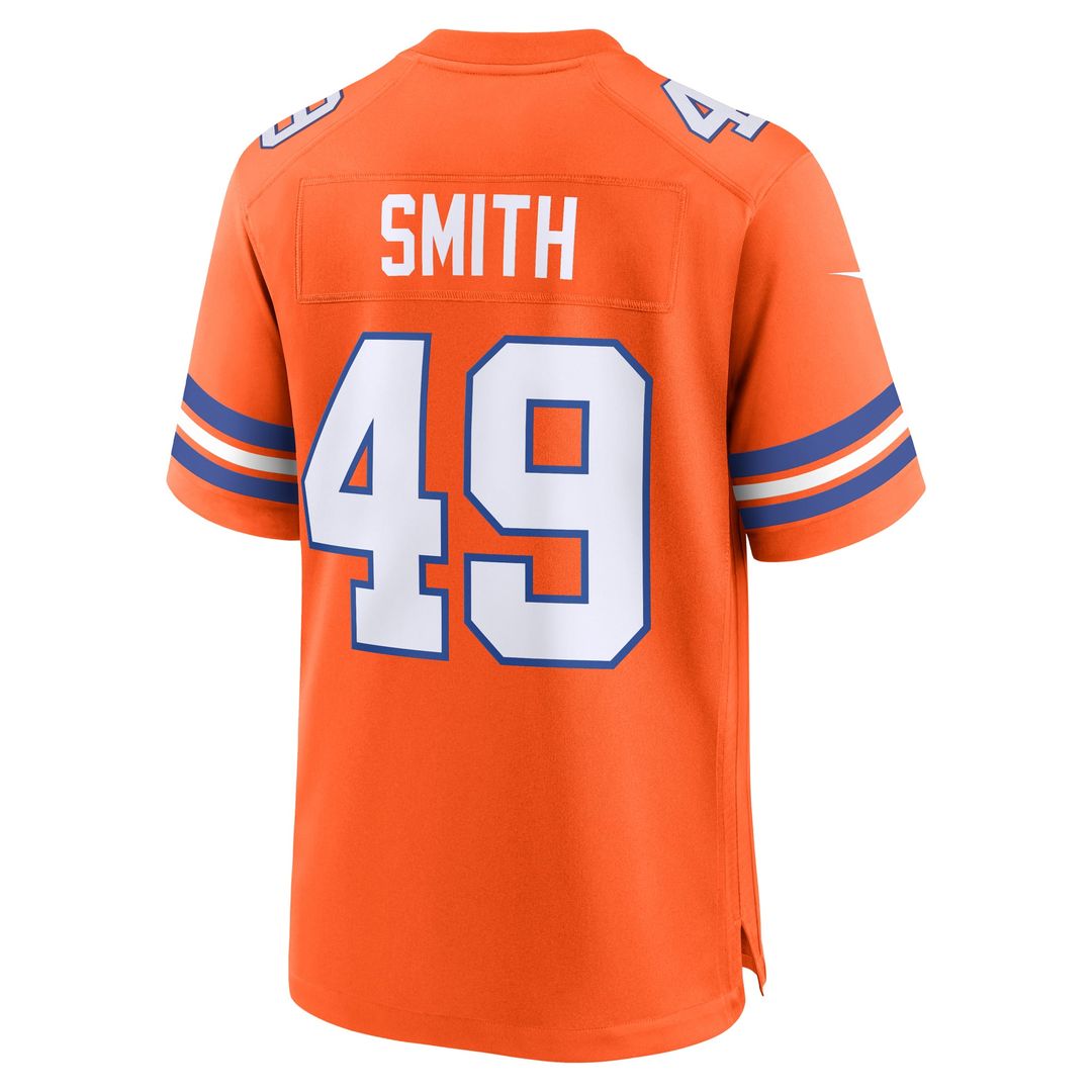 Dennis Smith Denver Broncos Retired Player Alternate Game Jersey - Orange