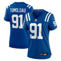 JT Tuimoloau Indianapolis Colts Women's Team Game Jersey - Royal