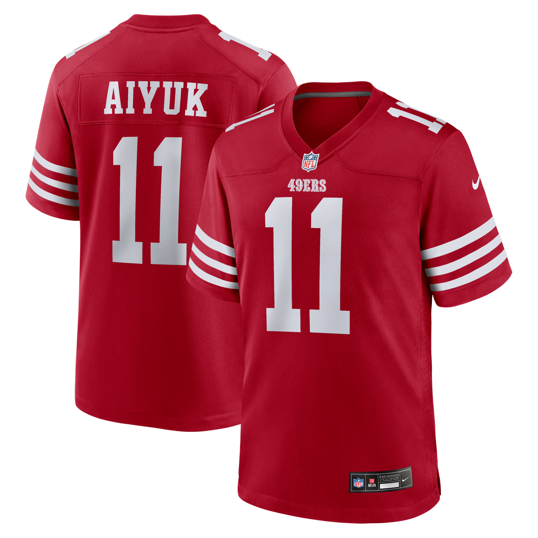 Brandon Aiyuk San Francisco 49ers Game Player Jersey - Scarlet