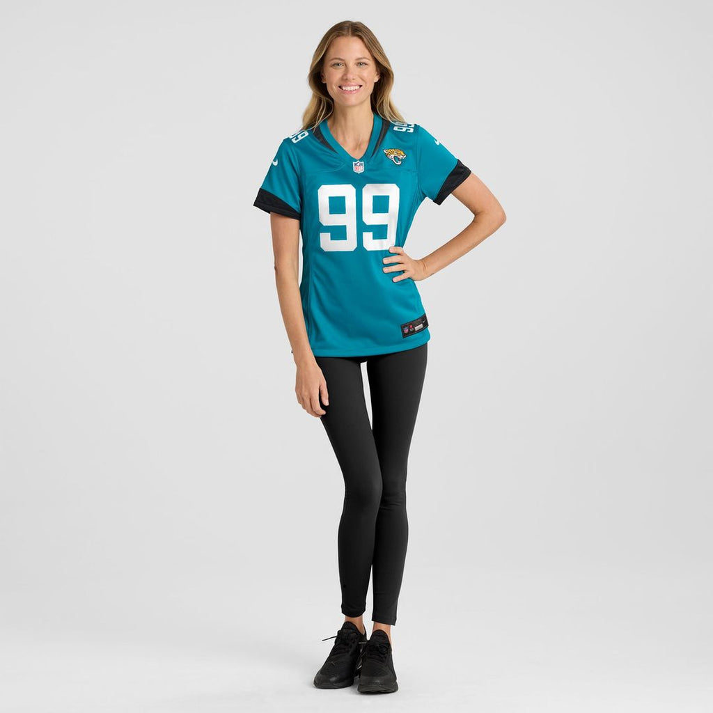 Austin Johnson Jacksonville Jaguars Women's Team Game Jersey - Teal