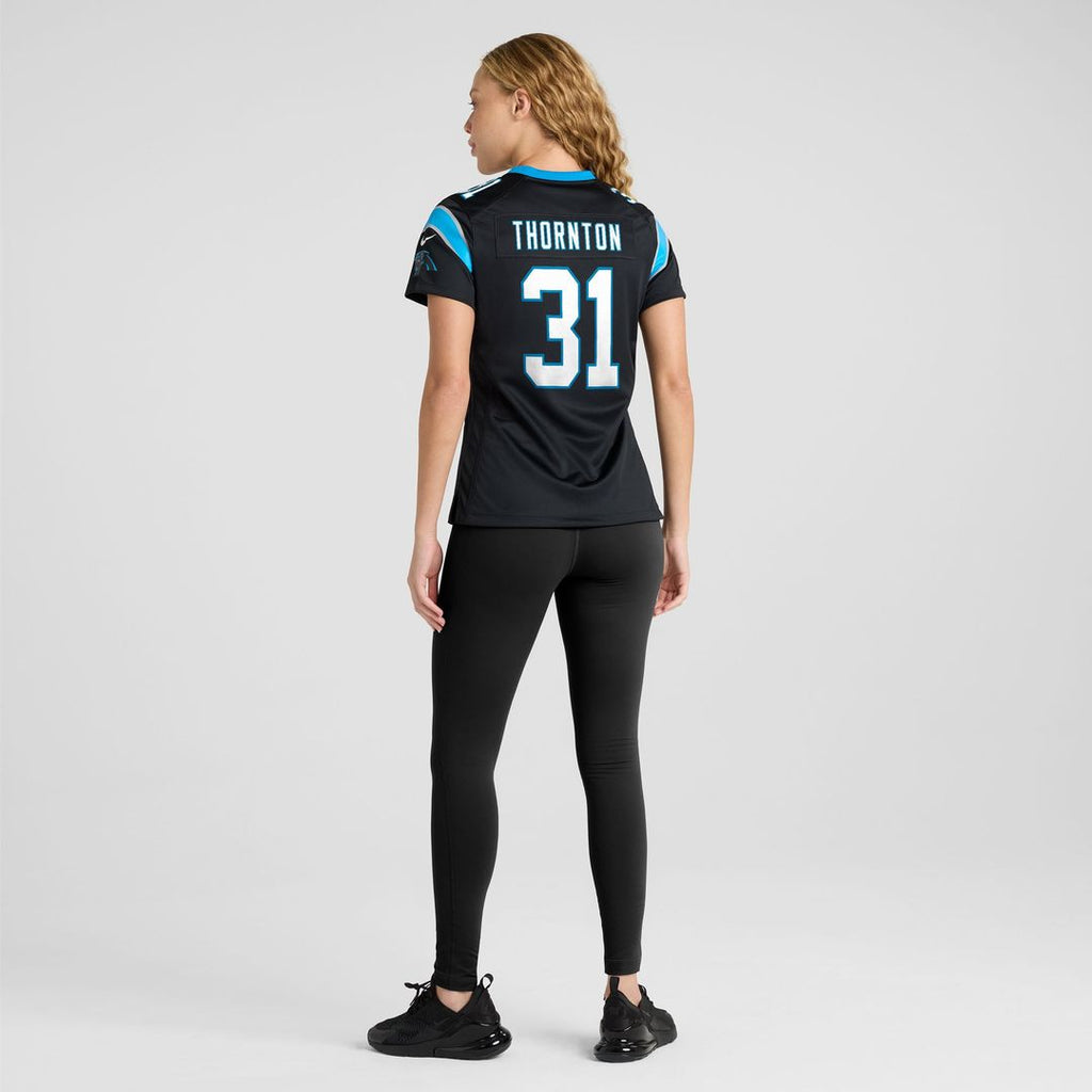 Corey Thornton Carolina Panthers Women's Team Game Jersey - Black
