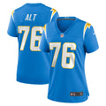 Joe Alt Los Angeles Chargers Women's Team Game Jersey - Powder Blue