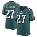 Quinyon Mitchell Philadelphia Eagles Team Game Jersey - Midnight Green
