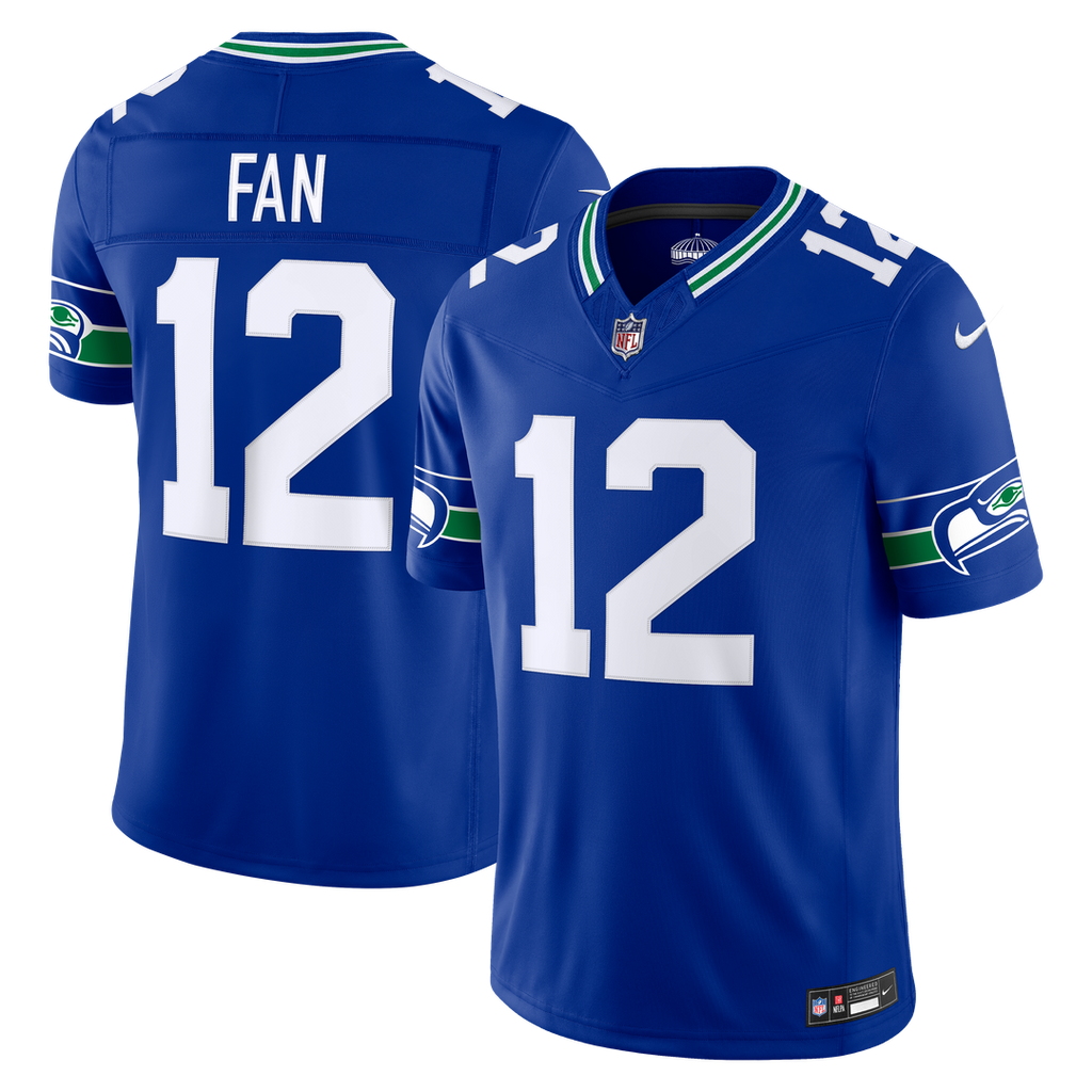 12s Seattle Seahawks Alternate Vapor F.U.S.E. Stitched Limited Jersey - Royal