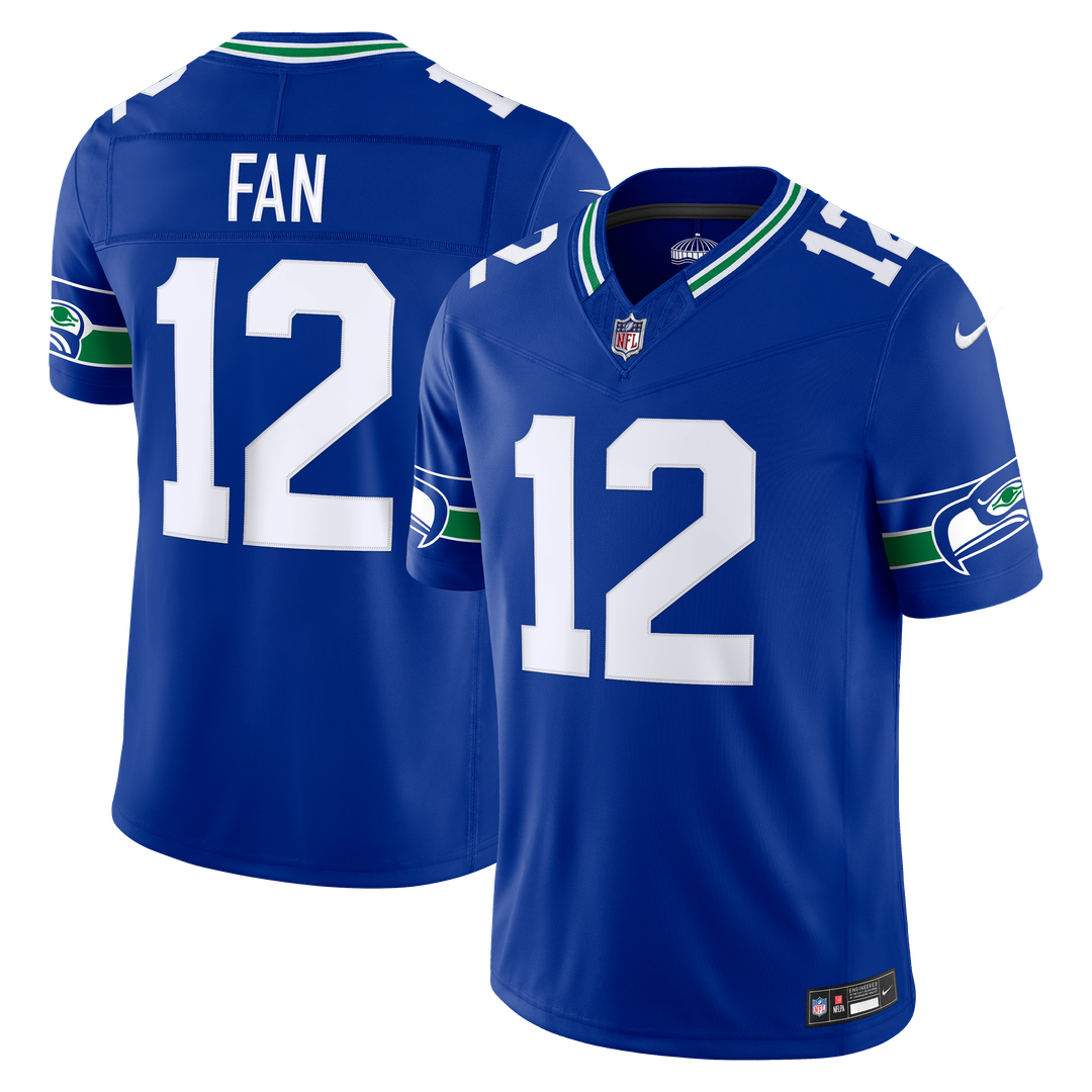 12s Seattle Seahawks Alternate Vapor F.U.S.E. Stitched Limited Jersey - Royal