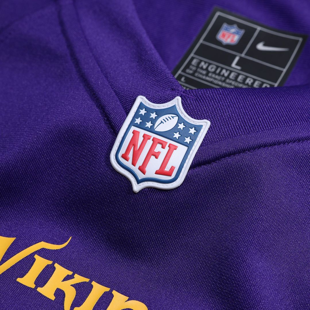 Randy Moss Minnesota Vikings Game Retired Player Jersey - Purple