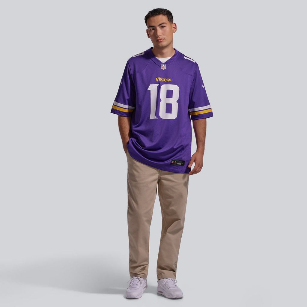 Justin Jefferson Minnesota Vikings Player Game Jersey - Purple