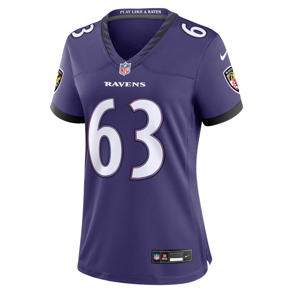 Danny Pinter Baltimore Ravens Women's Team Game Jersey - Purple
