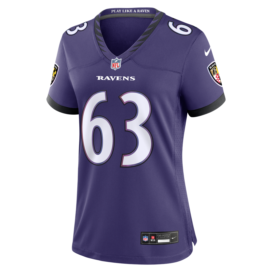 Danny Pinter Baltimore Ravens Women's Team Game Jersey - Purple