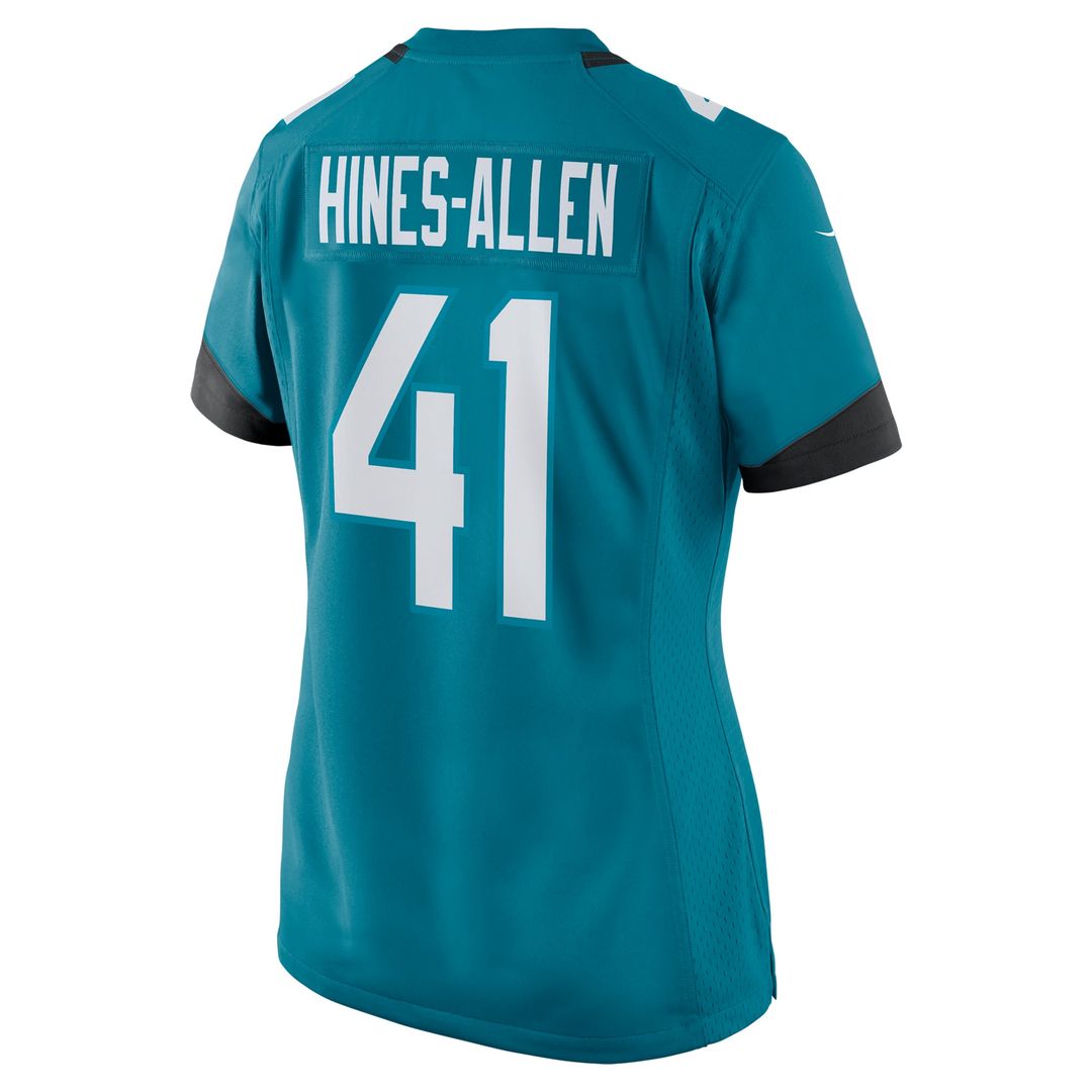 Josh Hines - Allen Jacksonville Jaguars Women's Player Game Jersey - Teal