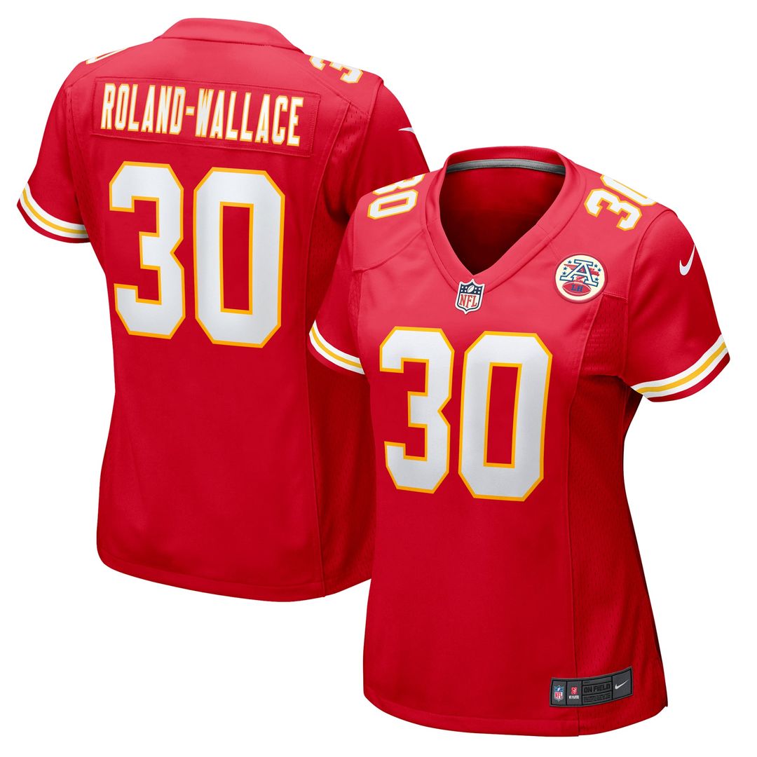 Chris Roland - Wallace Kansas City Chiefs Women's Game Jersey - Red
