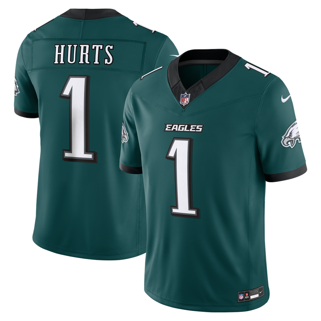 Jalen Hurts Philadelphia Eagles Team Vapor F.U.S.E. Stitched Limited Jersey - Midnight Green