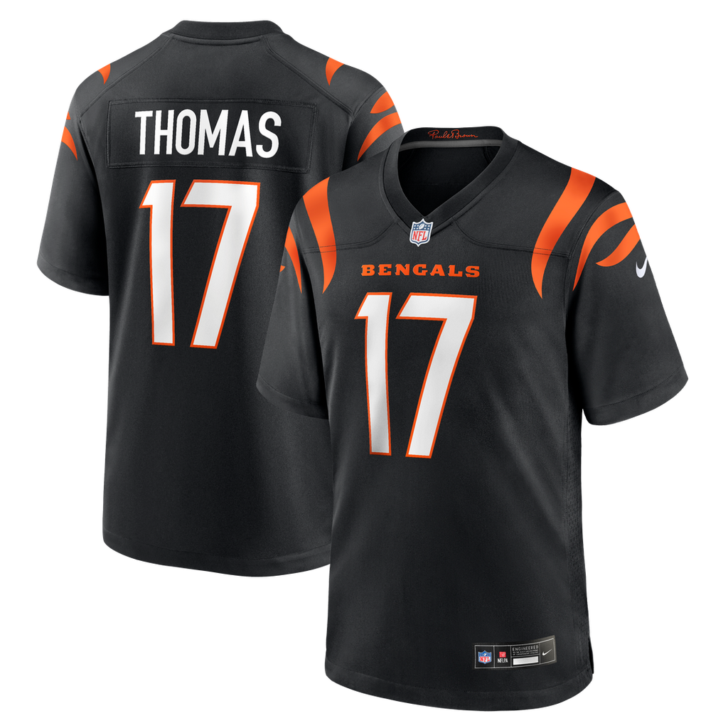 Noah Thomas Cincinnati Bengals Team Game Jersey - Black