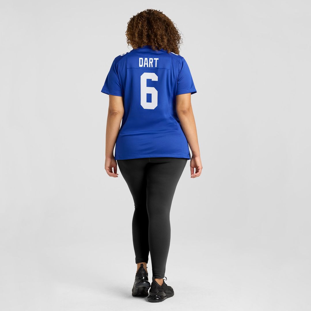 Jaxson Dart New York Giants Women's Team Game Jersey - Royal