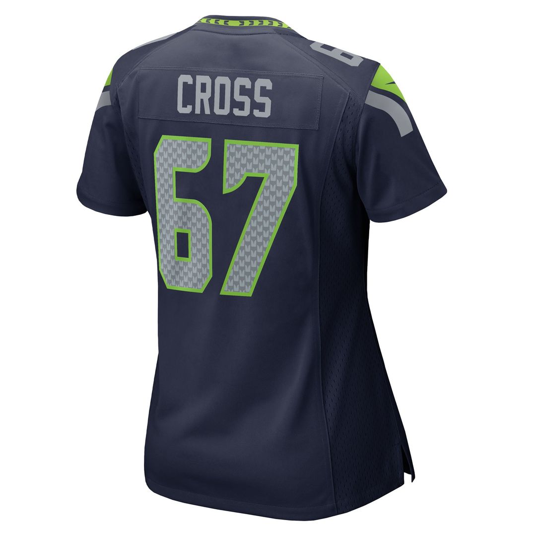 Charles Cross Seattle Seahawks Women's Team Game Jersey - College Navy
