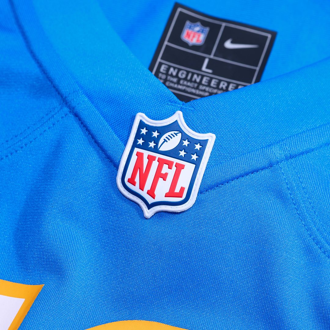Nick Barrett Los Angeles Chargers Team Game Jersey - Powder Blue