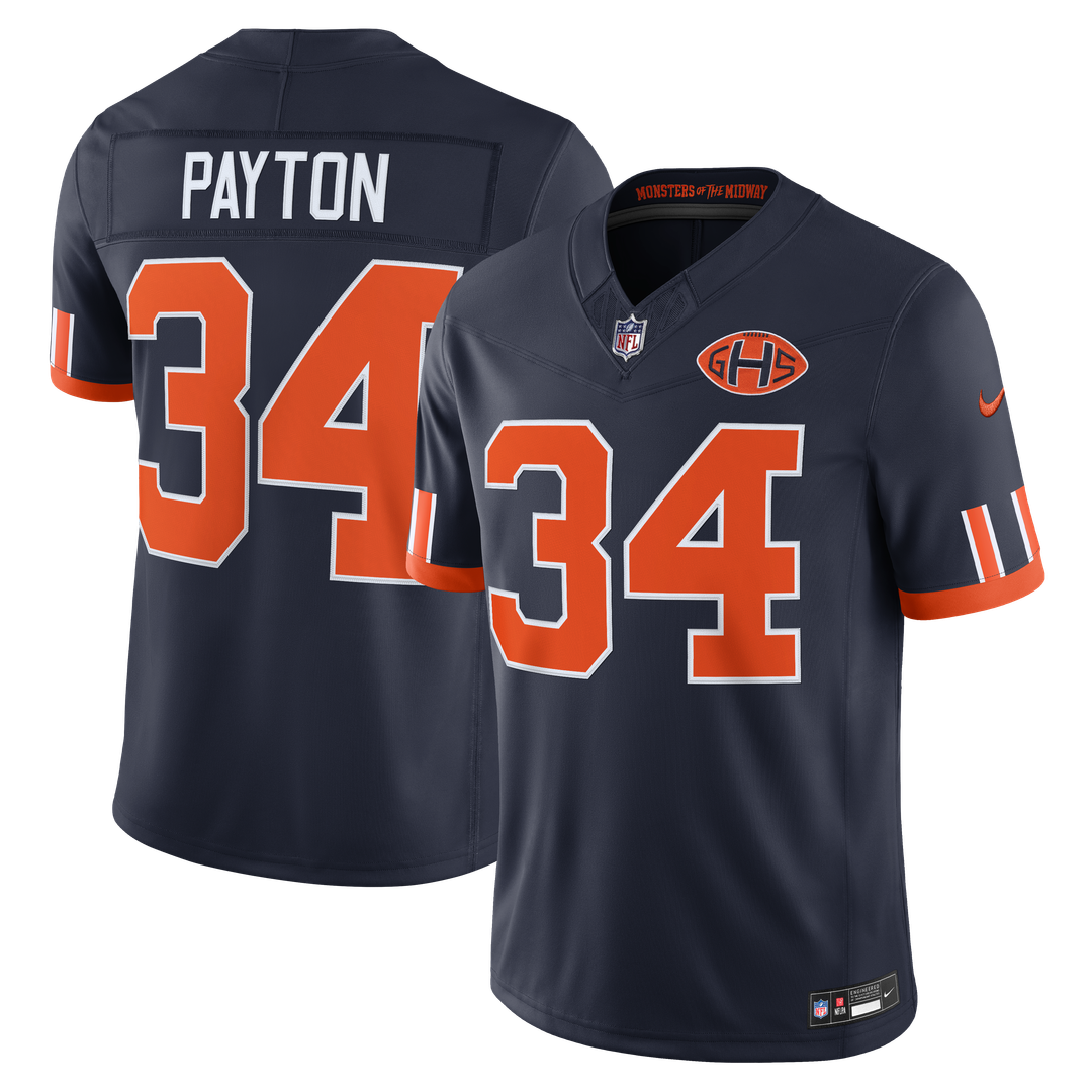 Walter Payton Chicago Bears 2026 Rivalries Collection Stitched Limited Jersey - Navy