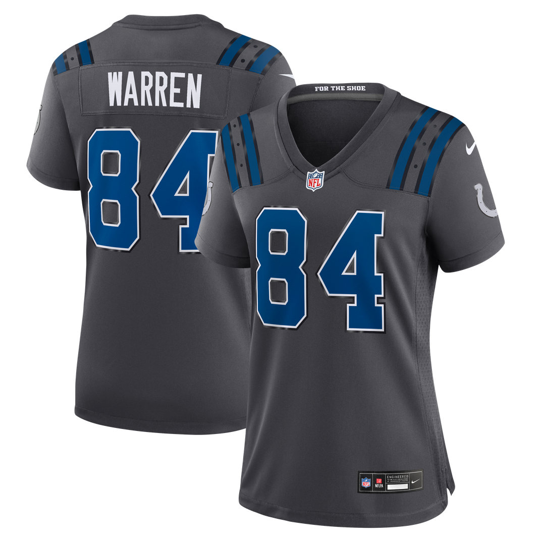 Tyler Warren Indianapolis Colts Women's 2026 Rivalries Collection Game Jersey - Anthracite