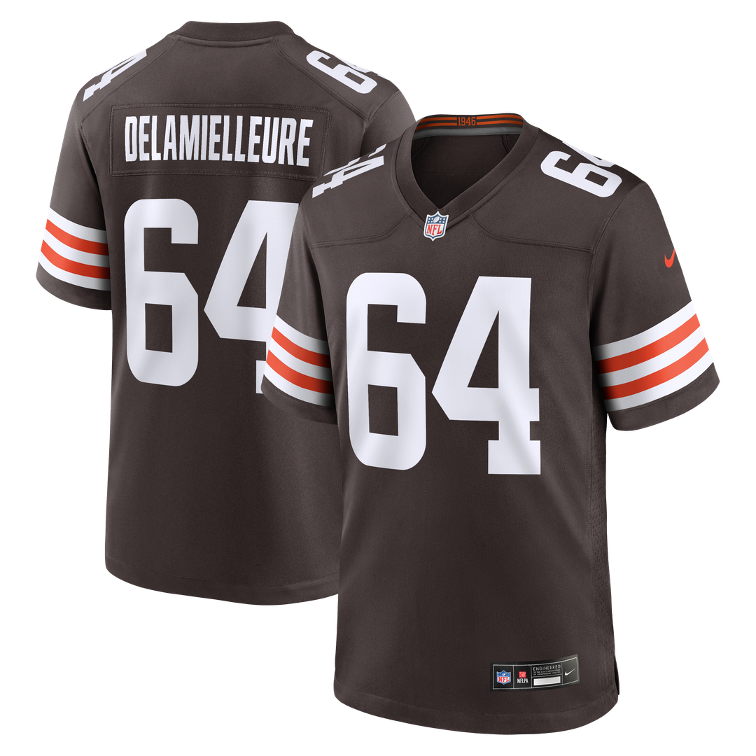 Joe DeLamielleure Cleveland Browns Game Retired Player Jersey - Brown