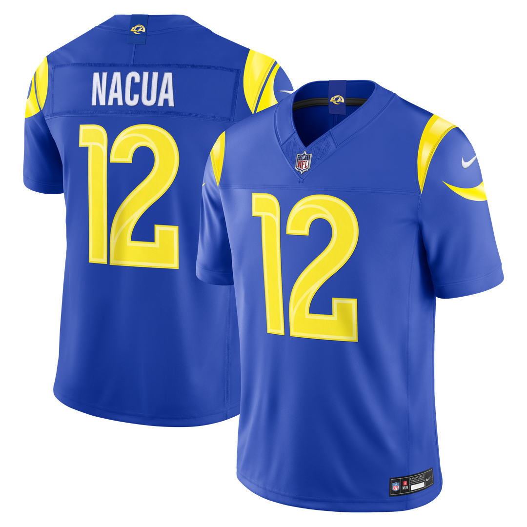 Puka Nacua Los Angeles Rams Vapor F.U.S.E. Stitched Limited Jersey - White