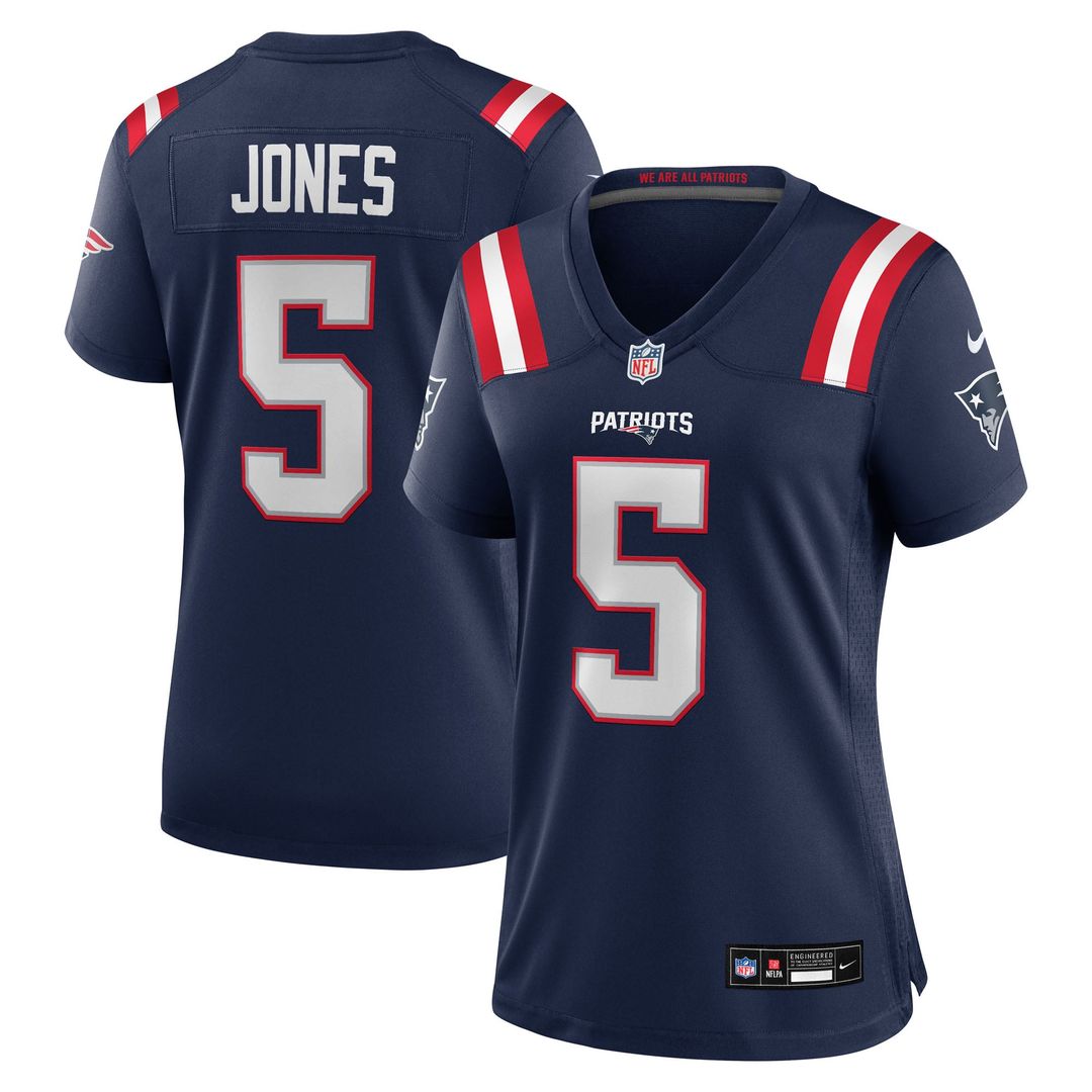 Dre'Mont Jones New England Patriots Women's Team Game Jersey - Navy
