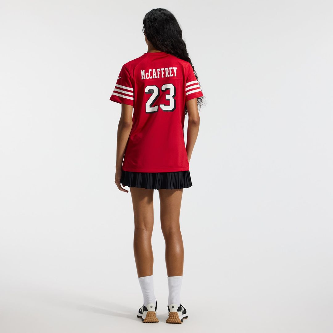 Christian McCaffrey San Francisco 49ers Women's Player Jersey - Scarlet