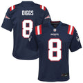 Stefon Diggs New England Patriots Youth Team Game Jersey - Navy