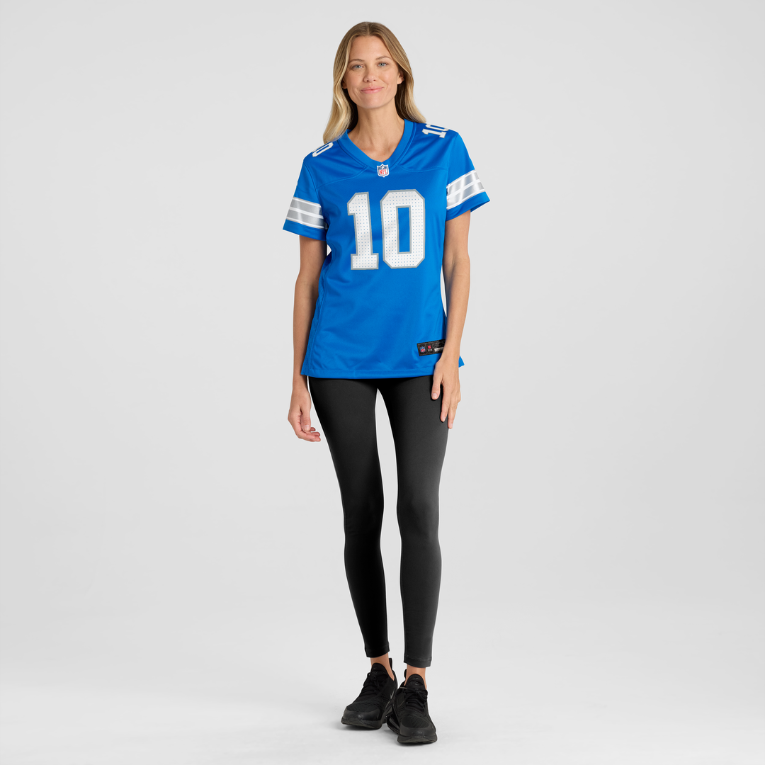 Isiah Pacheco Detroit Lions Women's Team Game Jersey - Blue