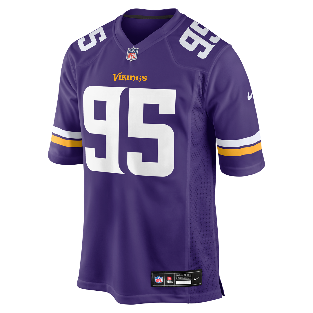 Caleb Banks Minnesota Vikings Team Game Jersey - Purple