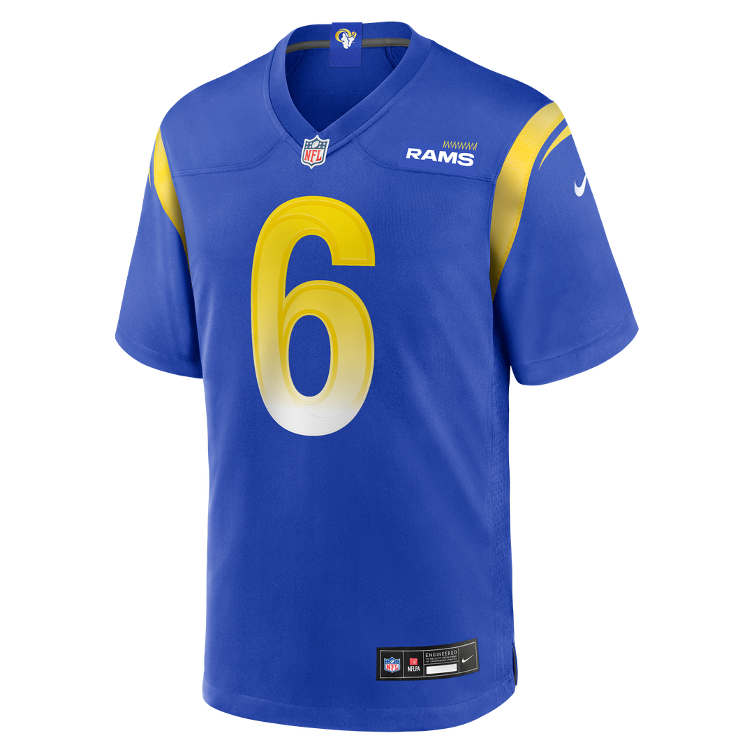 Nick Hampton Los Angeles Rams Team Game Jersey - Royal