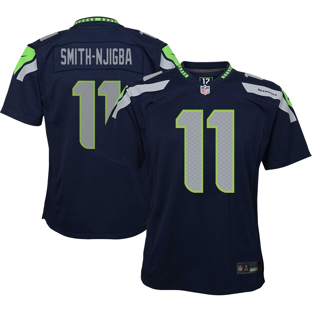 Jaxon Smith - Njigba Seattle Seahawks Youth Game Jersey - College Navy
