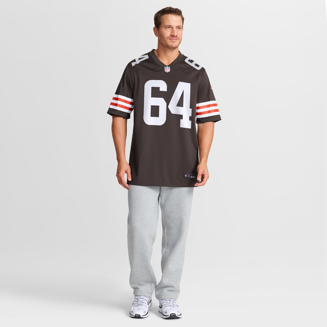 Joe DeLamielleure Cleveland Browns Game Retired Player Jersey - Brown