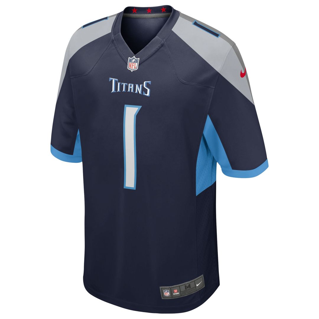 Cameron Ward Tennessee Titans Team Game Jersey - Light Blue