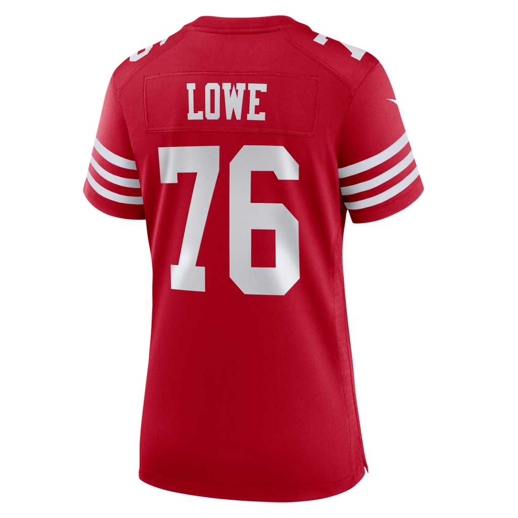 Vederian Lowe San Francisco 49ers Women's Team Game Jersey - Scarlet
