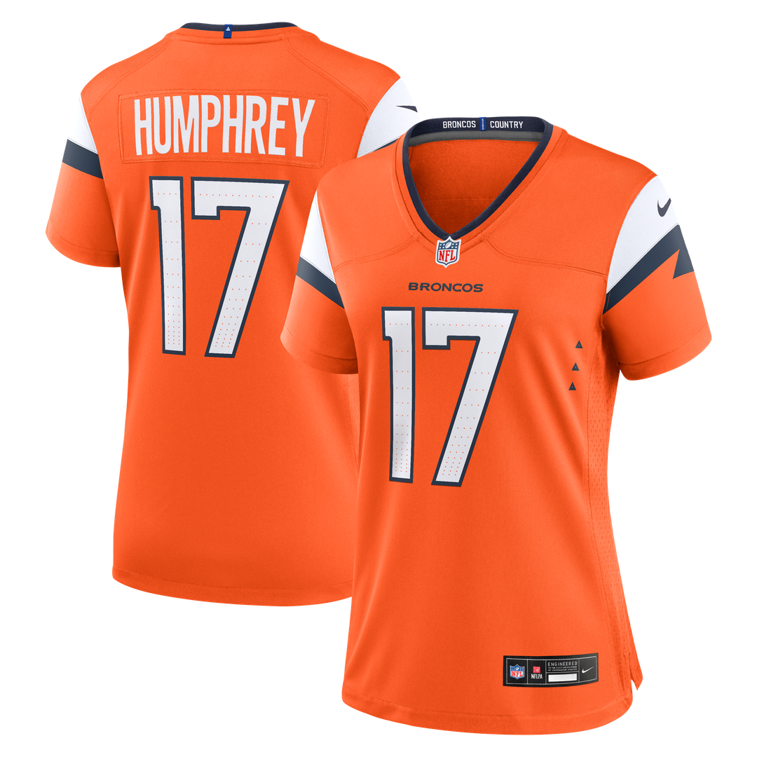 Lil'Jordan Humphrey Denver Broncos Women's Team Game Jersey - Orange