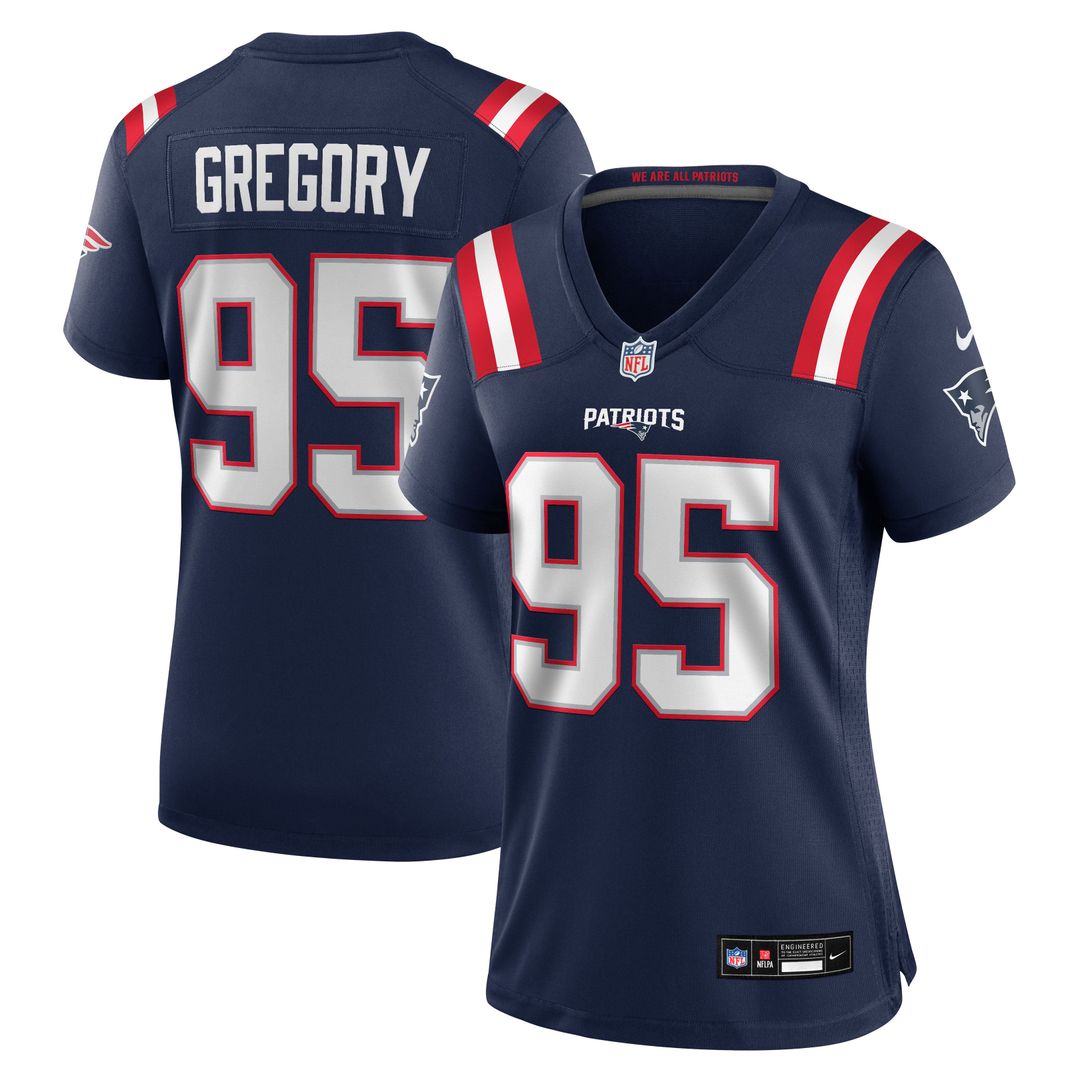Eric Gregory New England Patriots Women's Team Game Jersey - Navy