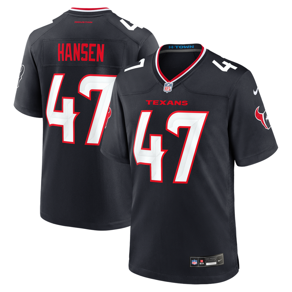 Louis Hansen Houston Texans Team Game Jersey - Navy