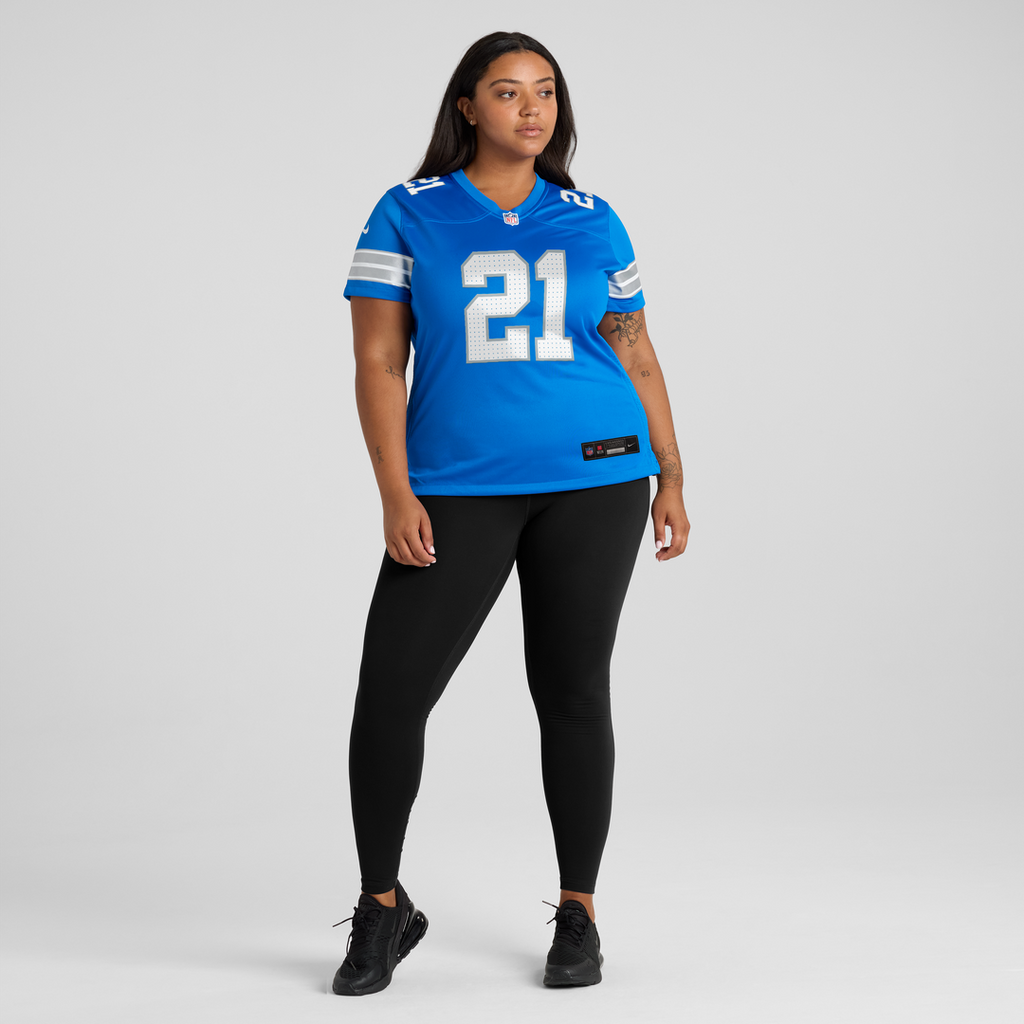 Roger McCreary Detroit Lions Women's Team Game Jersey - Blue