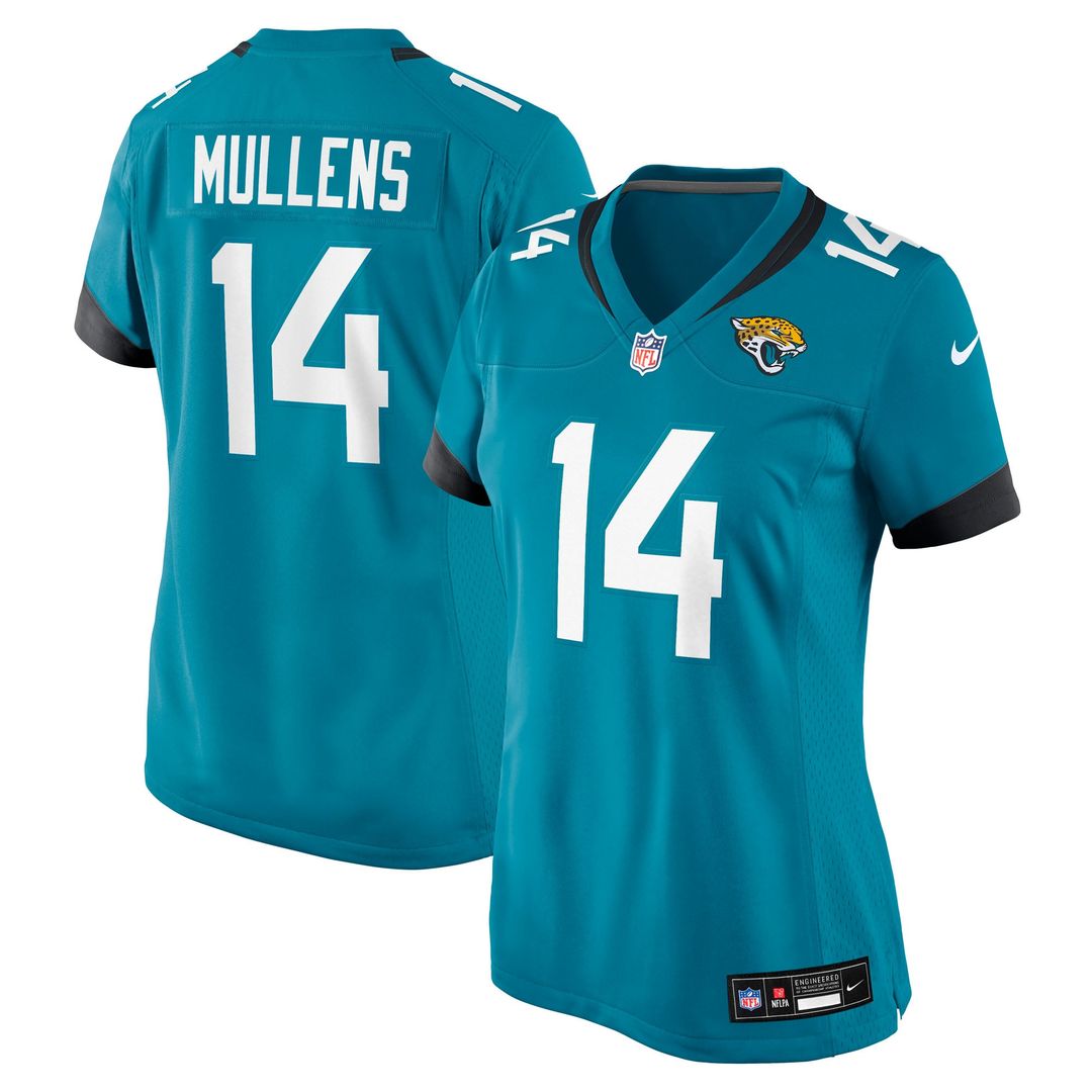 Nick Mullens Jacksonville Jaguars Women's Team Game Jersey - Teal