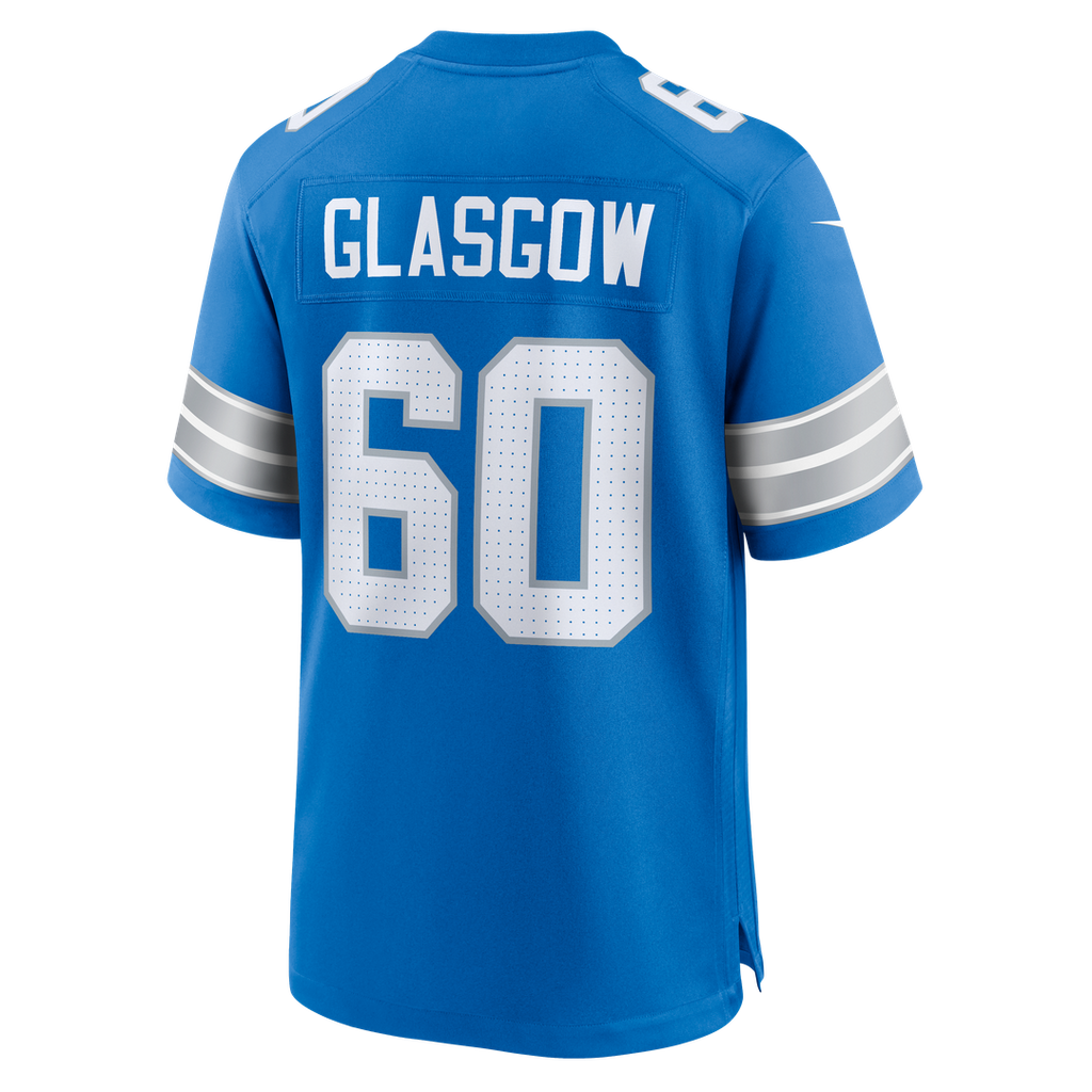 Graham Glasgow Detroit Lions Team Game Jersey - Blue