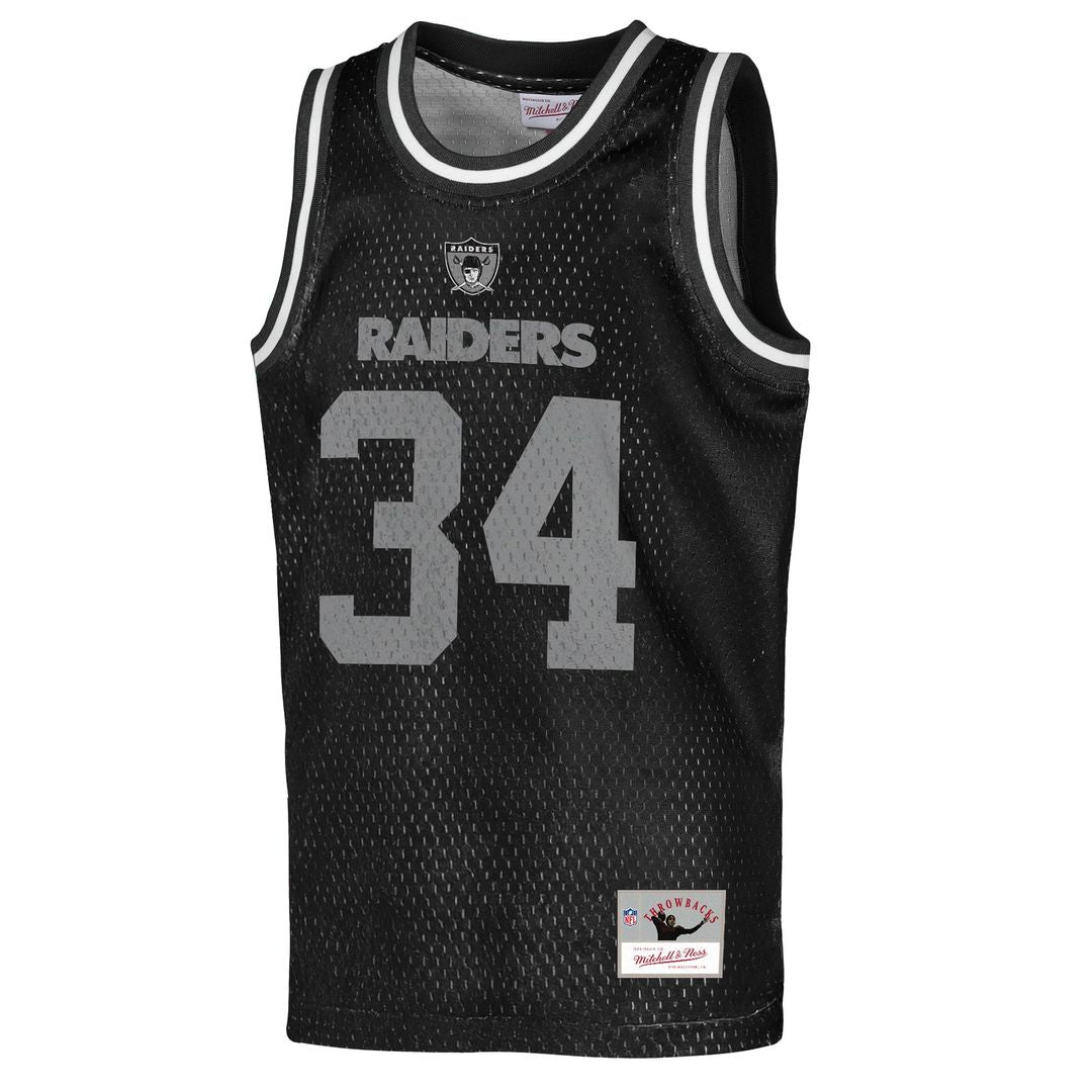 Bo Jackson Las Vegas Raiders Youth Retired Player NFL Basketball Fashion Jersey - Black